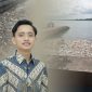 BEM UNIBA MADURA, M. Rofiqul Mukhlisin, saat menyatakan sikap terhadap kondisi sampah di Pulau Talango