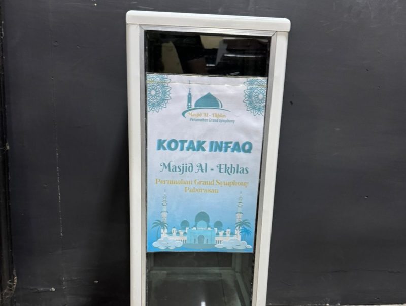 Kotak amal masjid yang Diaman polres Sumenep Dokumentasi Humas Polres Sumenep 