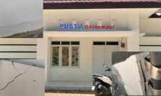 Pembangunan Pustu Desa Gersempal Belum Genap Satu Tahun Dinding Sudah Alami Keretakan